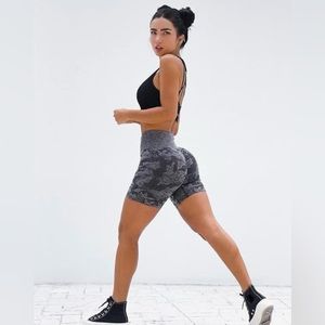 TWO PACK Women’s Butt Lifting Yoga Shorts. High Waist Tummy Control Ruched.